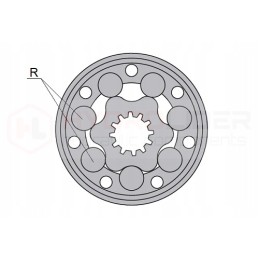 BMR 25 O2W25 P90T hidroliderio hidraulinis variklis