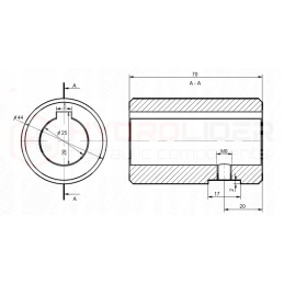 BMR 25 O2W25 P90T hidroliderio hidraulinis variklis