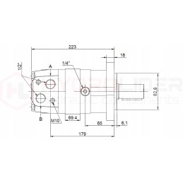 Hidraulinis variklis sms 400 o4w32 p90 hidrolideris
