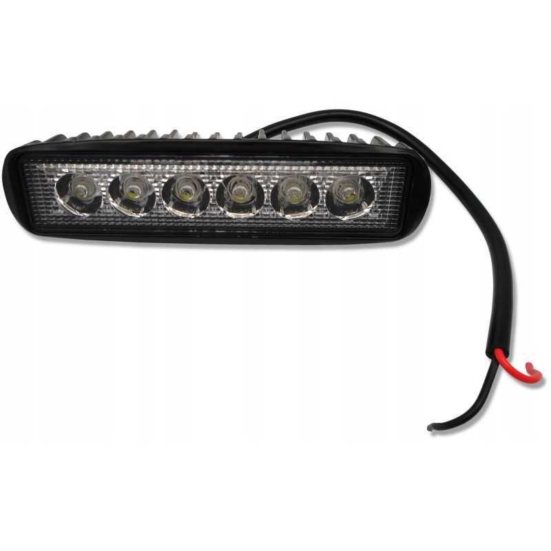 Stačiakampio formos LED darbo lempos priekinis žibintas 10 30v 18w