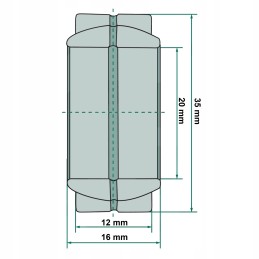 Vairo stiprintuvo pavaros guolio korpusas 5190901 ge20es