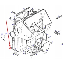 X435704800000 lakštinio metalo veržlė m6