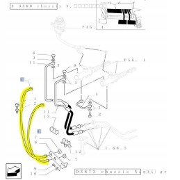 Stabdžių žarnelės korpusas new holland m16x1 0 tm tl