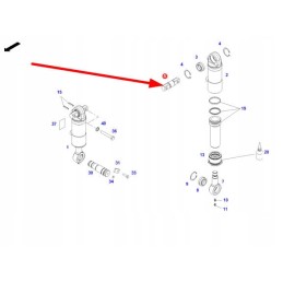 F737300050050 viršutinis amortizatoriaus laikiklis