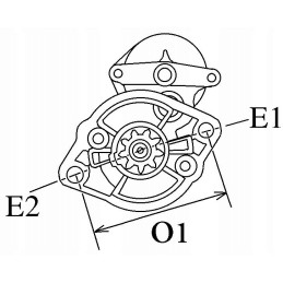 HC cargo starteris 110447 12v 1 0kw