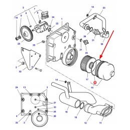 3715773m1 hidraulinės alyvos filtro sandariklis