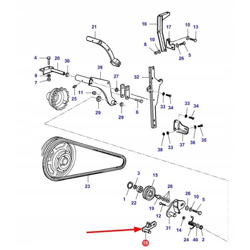 La322041150 diržo įtempiklio laikiklis