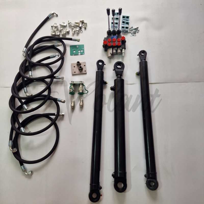 C330 skirstytuvas, 3 sekcijų, rinkinys apvalioms pavaroms