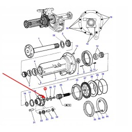519955m1 stebulės redukcinė poveržlė