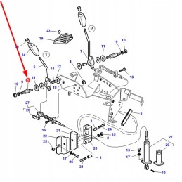 3712956m3 hidraulinės svirties kaištis