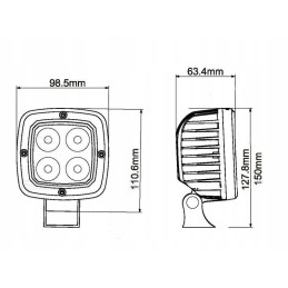 Fendt Deutz LED darbo šviesos lempa 2500lm