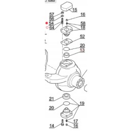 Viršutinis kaiščio guolis manitou 744806
