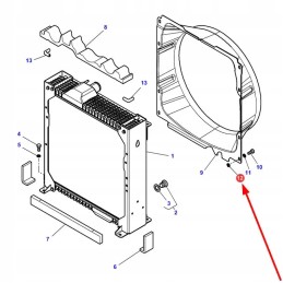 4289844m1 ventiliatoriaus dangtelio montavimo poveržlė