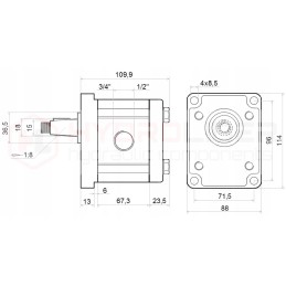 Daugiklis 1 3 8m g siurblys 28l wl hidrolideris