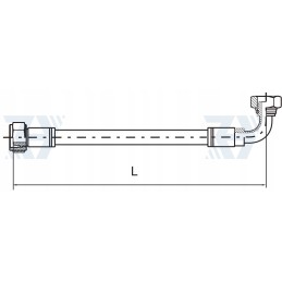 Hidraulinės žarnos linija AK DN16 M26 D 700 250bar