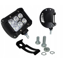 Darbo skydinė lempa 6 LED išsklaidyta 18w 10 30v