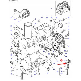 4224385m91 variklio bloko antgalis