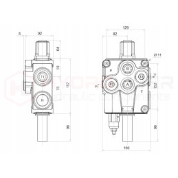 Hydro 1s 120l a1 skirstytuvas badestnost linijoms