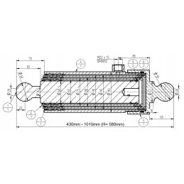 Išvertimo cilindro st 3 580 l 430 6t montavimas