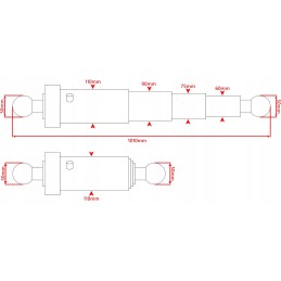 Išvertimo cilindro st 3 580 l 430 6t montavimas