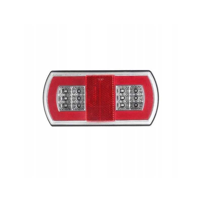 LED galinis kombinuotas žibintas, kairysis, 4 funkcijos, 27 LED