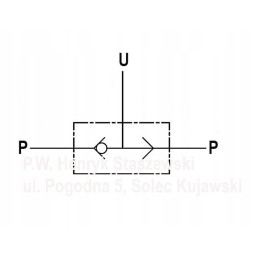 Hidraulinis perjungimo vožtuvas vu2p 3 8 45l