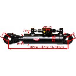 Stipraus nuolydžio kaušo cilindras 63x36, 200 taktų