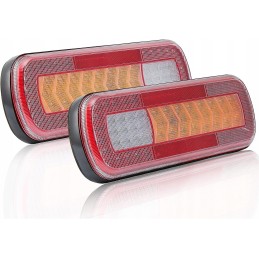 LED galiniai žibintai puspriekabė priekaba vilkikas d tech