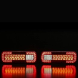 LED galiniai žibintai puspriekabė priekaba vilkikas d tech