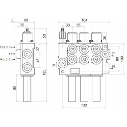 Hydro 3s 40l 3xa1 skirstytuvas badestnost linijoms