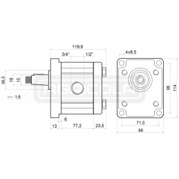 Daugiklis 1 3 8 w siurblys 40l wl hidrolideris