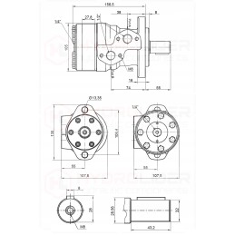 Hidraulinis variklis mr 160 cd o2 wc32 375 aps./min