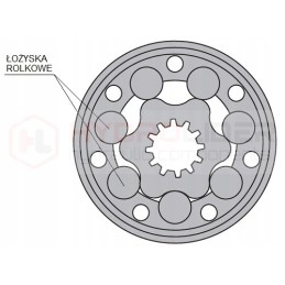 BMR hidraulinis variklis su guoliais, 80 cm3, 750 aps./min