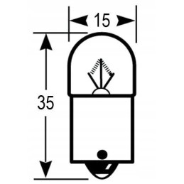 R5w 12v 5w garų lemputė