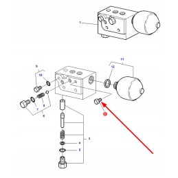 3019635x91 kištukas hidrauliniam blokui m10