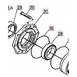 Manitou 106533 stebulės redukcijos dangčio oring