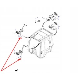 3786665m93 priekinis darbinis žibintas
