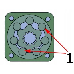 Sustiprintas hydr gr2 variklis 100 cm3 600 aps./min bmr smr