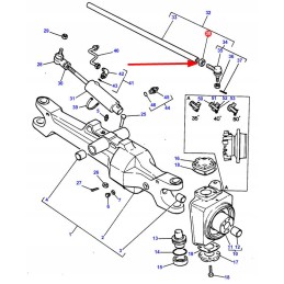 392842x1 priekinės ašies veržlė m24 x 1 5
