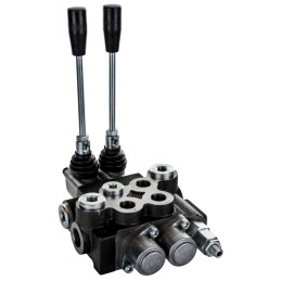 2 sekcijų skirstytuvas, 40l, 1x srautas, 1x dvipusis