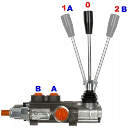 2 sekcijų skirstytuvas, 40l, 1x srautas, 1x dvipusis