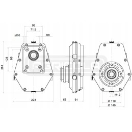 Daugiklis 1 3 8 g siurblys 40l wl hidrolideris