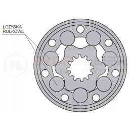 Hidraulinis variklis mr 100 cd o2 wc25 600 aps./min