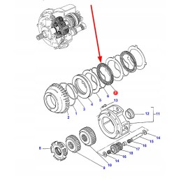 3381495m1 frikcinis diskas 88 x 128 5 x 2 5