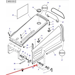 3700023m1 varžtas su apykakle m6 x 10