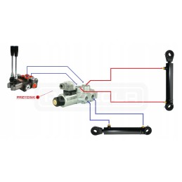 Solenoidinis vožtuvas Walvoil 6 2 daliklis 60l 24v 3 sekcija