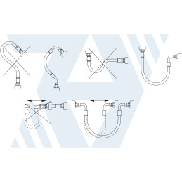 Hidraulinės žarnos linija AK DN6 M14 D 900 400bar