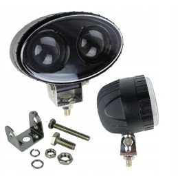 2 LED lempa 10w 12 24v mėlyna, stiprus purkštuvas