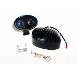 2 LED lempa 10w 12 24v mėlyna, stiprus purkštuvas