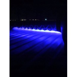 2 LED lempa 10w 12 24v mėlyna, stiprus purkštuvas